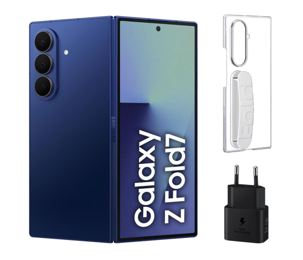 Samsung Galaxy Z Fold7 12/512GB Granatowy + Clear Case + Charger - 1347410 - zdjęcie